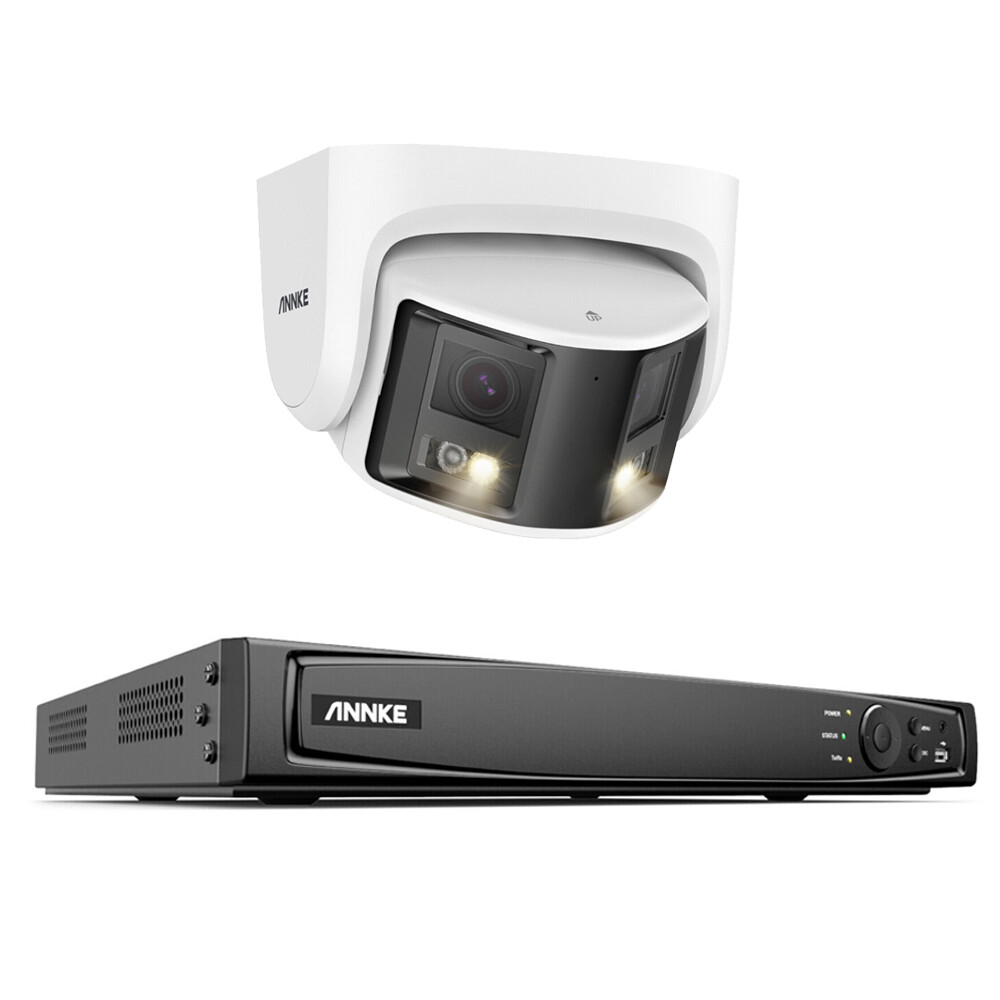ANNKE 12MP 8CH NVR 4K Color Dual-Lens POE Security Camera System Two Way Audio
