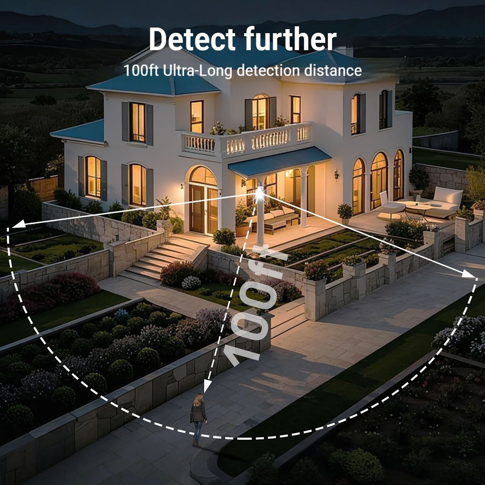 5MP Wireless Solar Powered Security Camera Outdoor WiFi PTZ Home 24/7 Recording