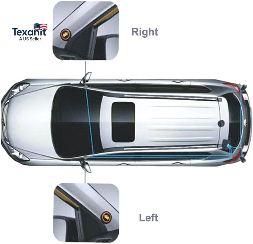 Car Blind Spot Radar Detection System Warning Light, a Pair of 5V Vehicle Blind