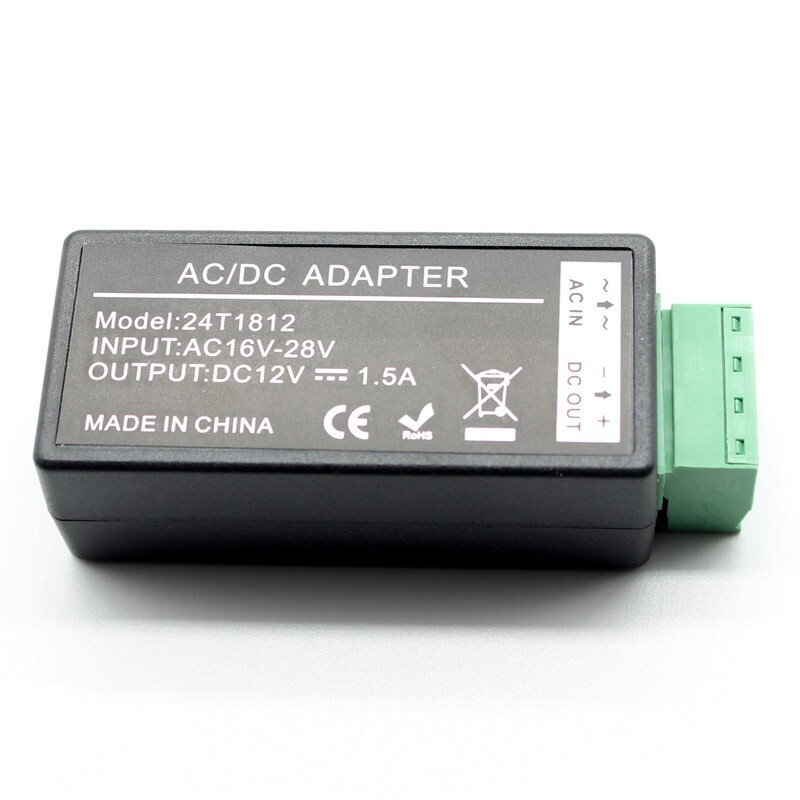 AC to DC power converter Adapter AC16V-28V input to DC12V output AC24V to DC12V