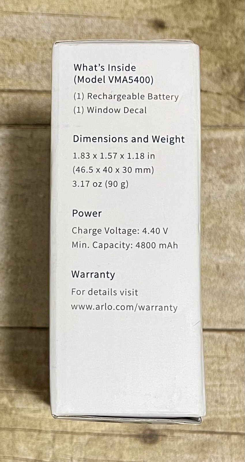 *NEW*Arlo VMA5400 Rechargeable Lithium-ion Battery for Arlo Ultra, Pro 3 & Pro 4