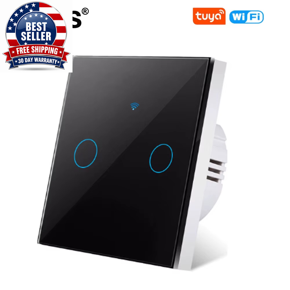 1/2/3Gang Tuya Wifi Touch Light Switch EU Smart Switches Wall Sensor Switches Sm
