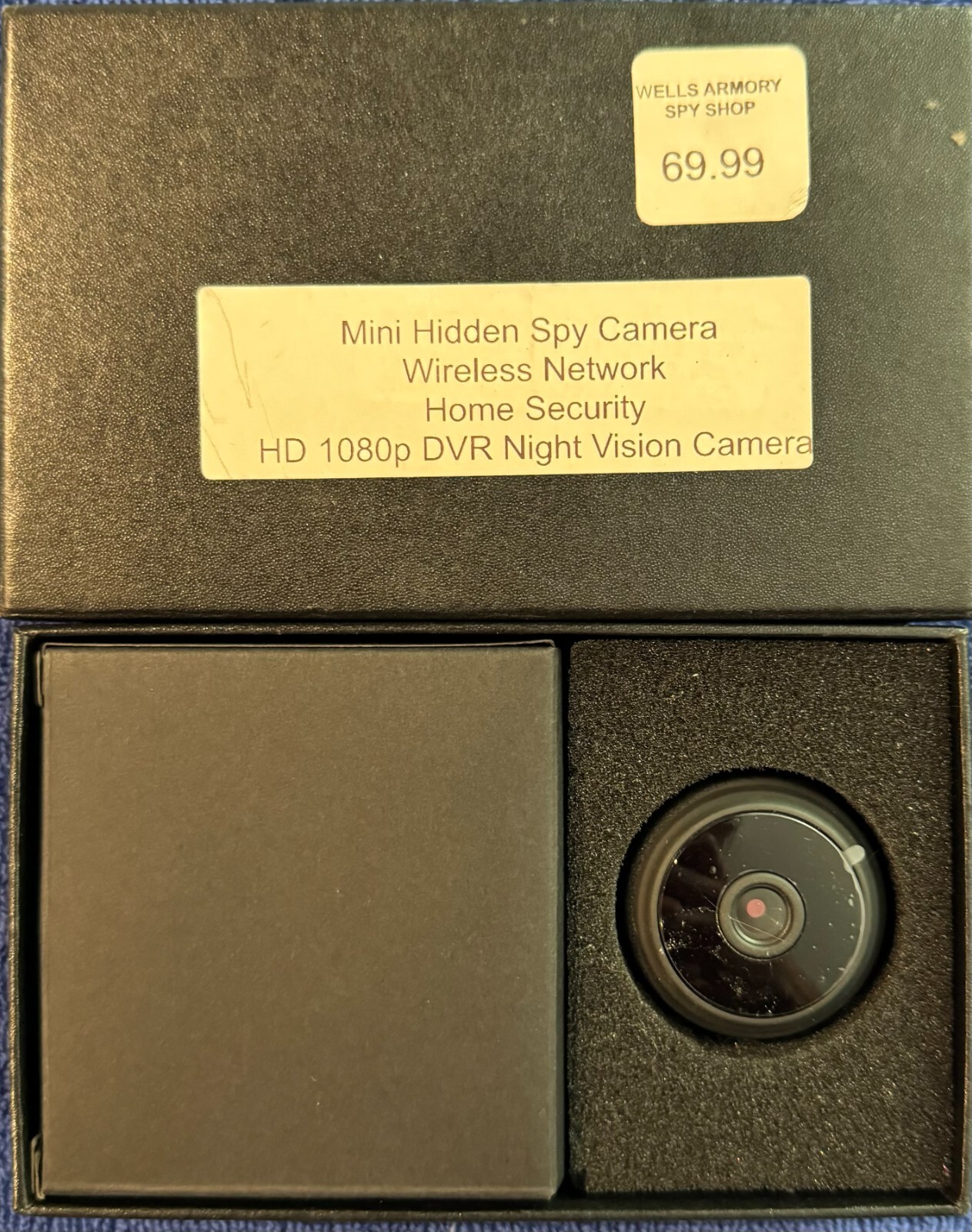 Mini Hidden Spy Camera Round with Zoom Night Vision HD 1080P DVR Zoom