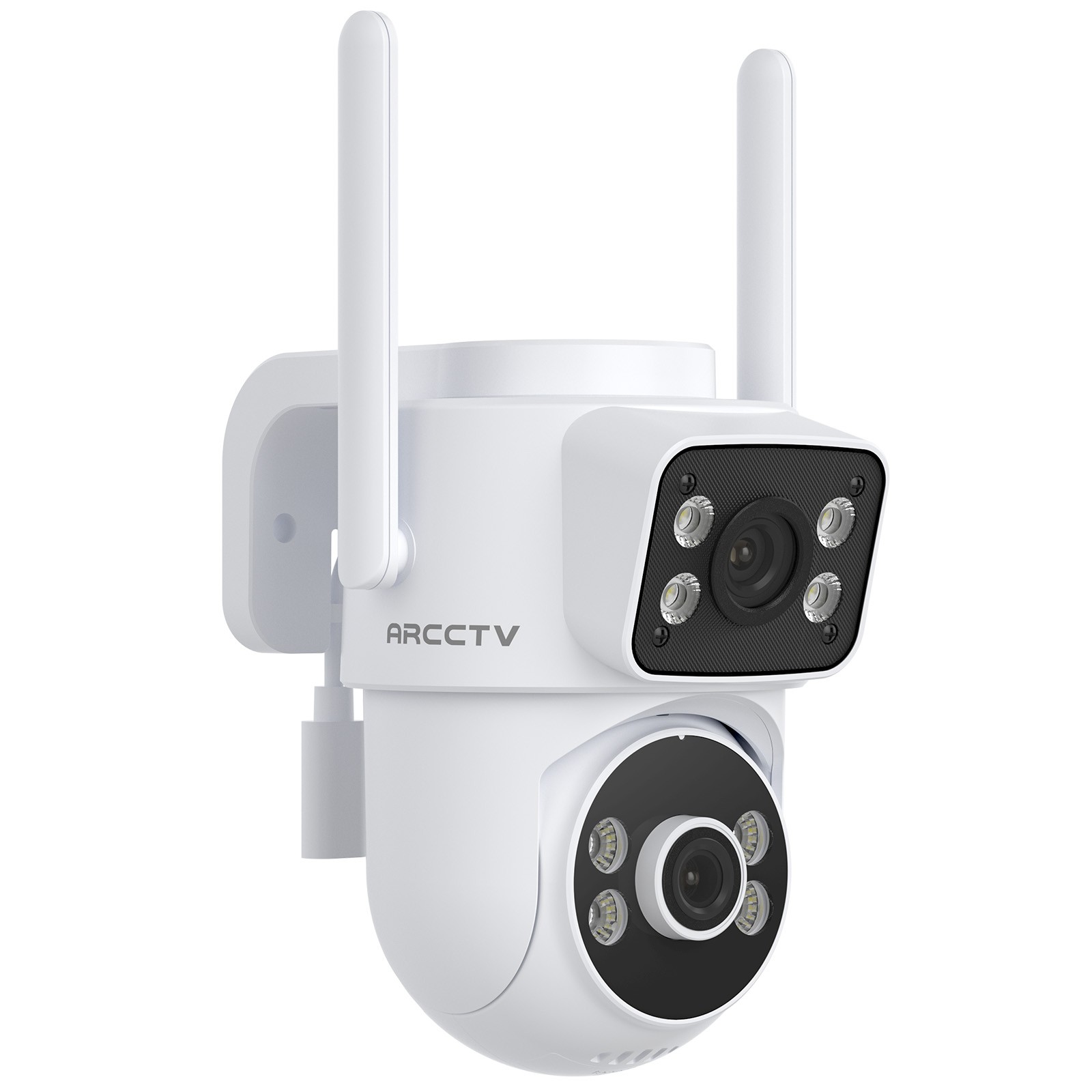 ARCCTV 4MP Security Camera Outdoor Wireless WiFi PTZ Home Dual Lens Camera Audio
