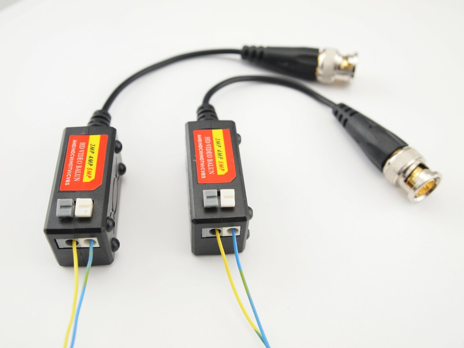 4 Pairs Passive Video Balun Security Camera Video Connector via Cat5 Cat6 Cable