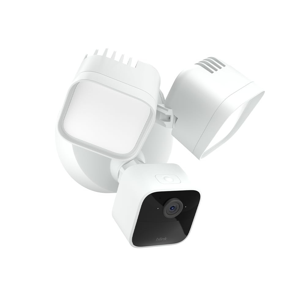 Blink Wired Floodlight Camera – Smart security camera, 2600 lumens, HD WHITE