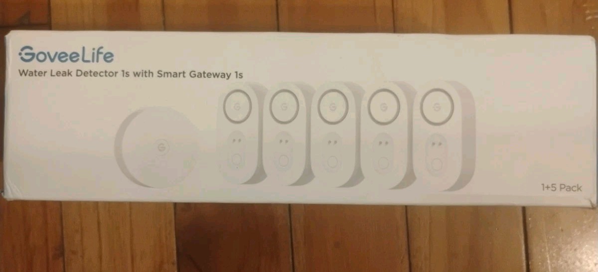 Govee Life Water Leak Detector 1s w/ Smart Gateway 1s H5059+H5044 1 +5Pack (NIB)