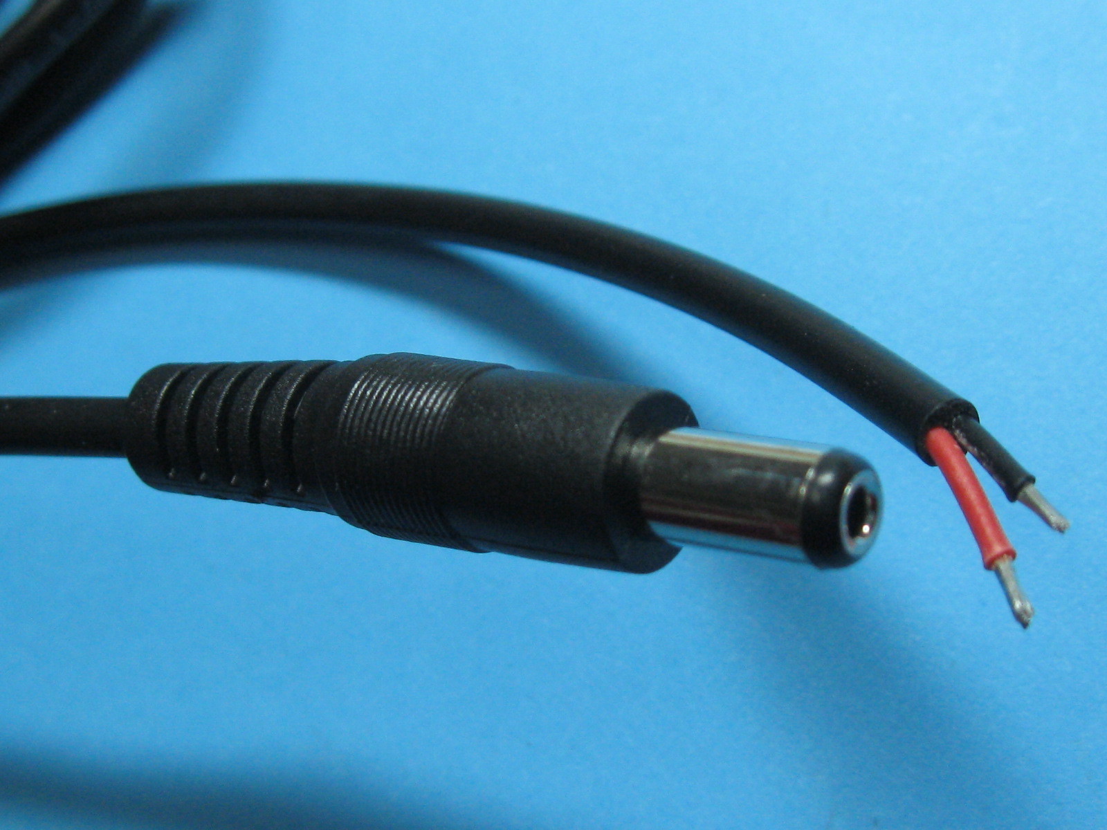 10 pcs DC Power Plug Male Connector 5.5X2.1mm With Cord Cable 22AWG 200cm 2m New