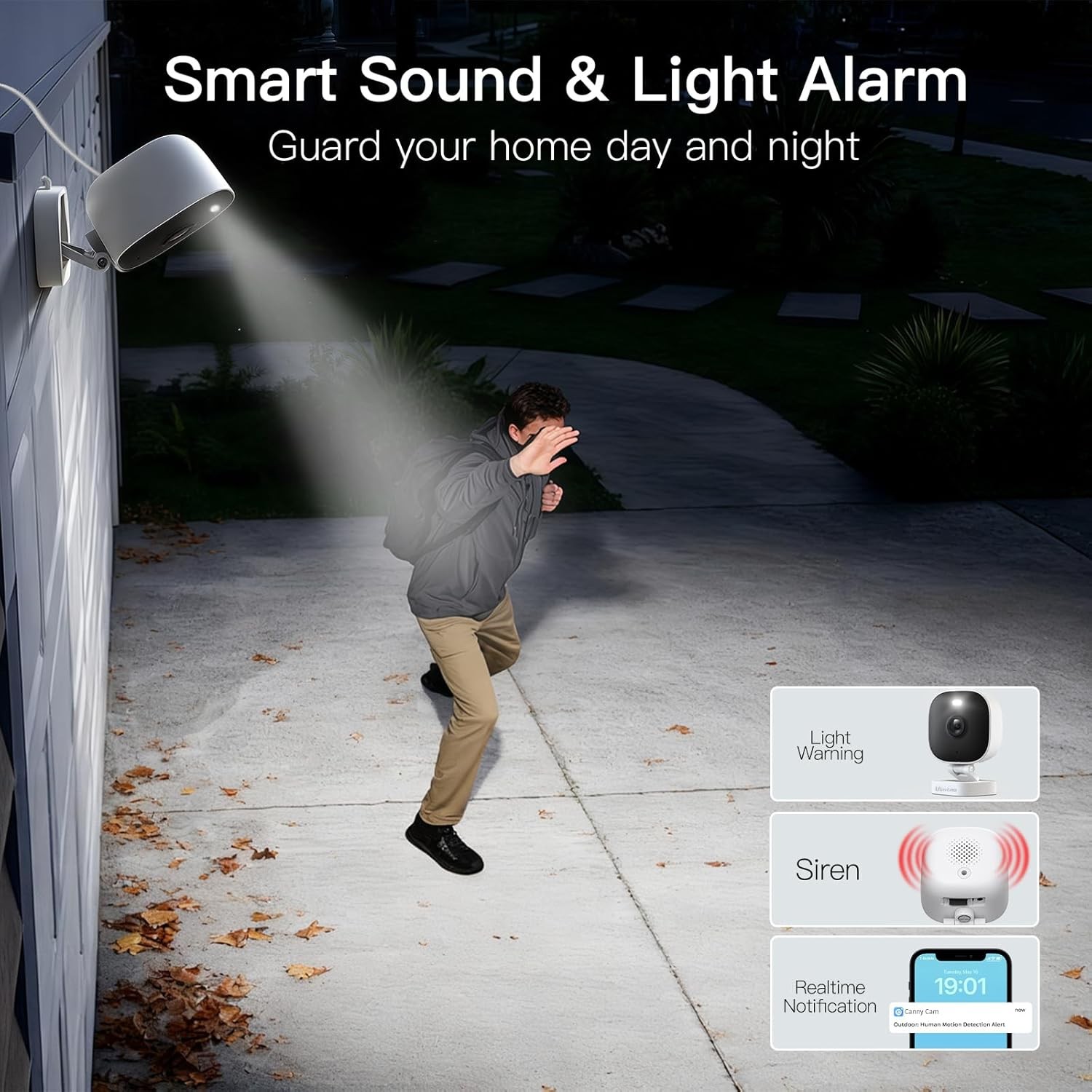 Vimtag Security Camera Outdoor 2.5K, 2.4G/5G Smart Wi-Fi 2.5K/4MP White
