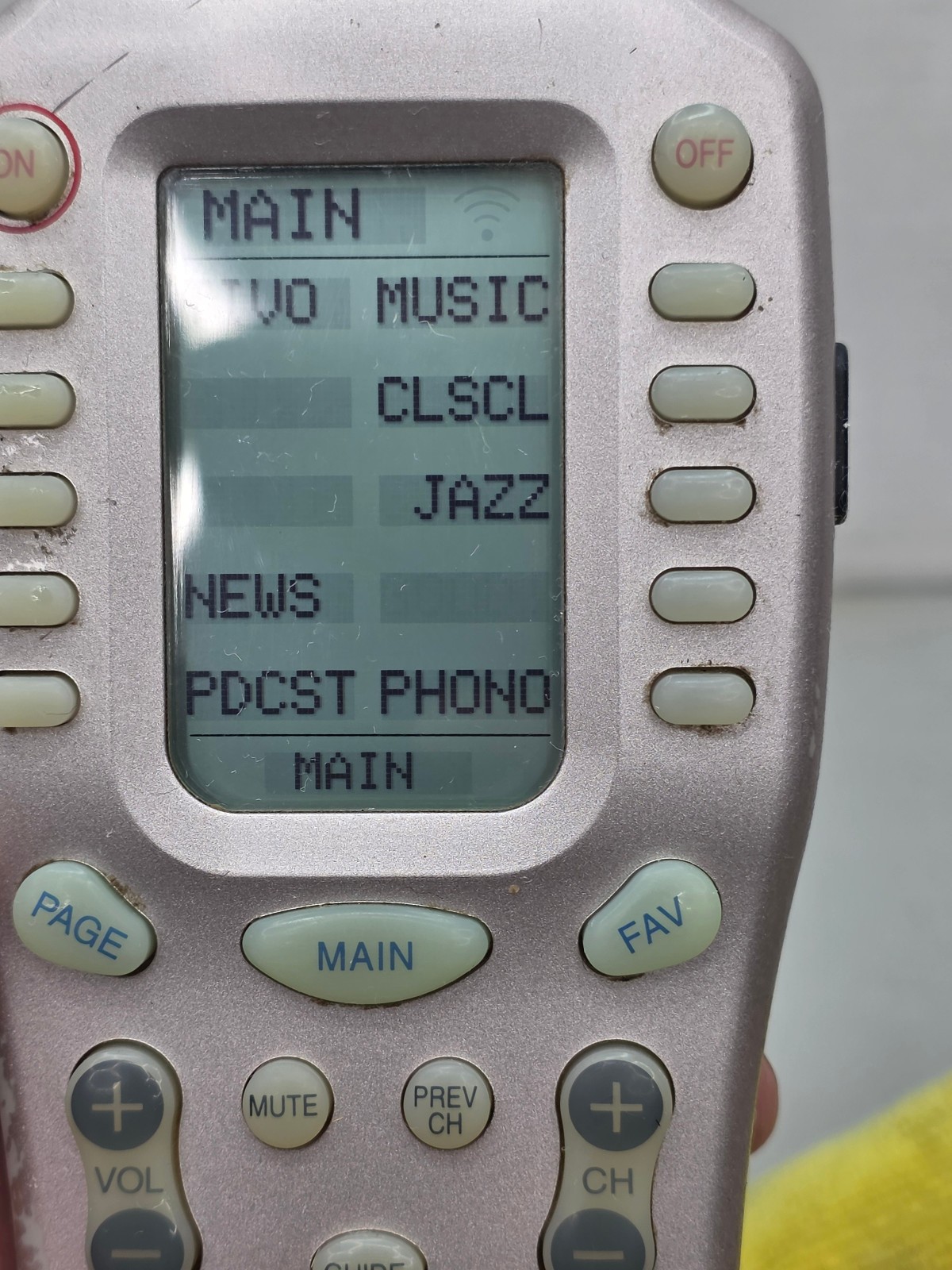 WORKS BUT STICKY RUBBER Crestron ML-500 Handheld LCD Remote Control