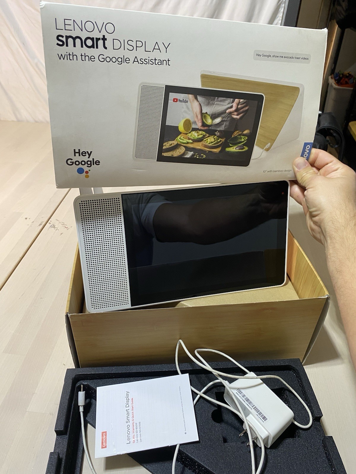 Lenovo SD-X701B Smart Display WiFi Bamboo Hey Google Assistant 10″