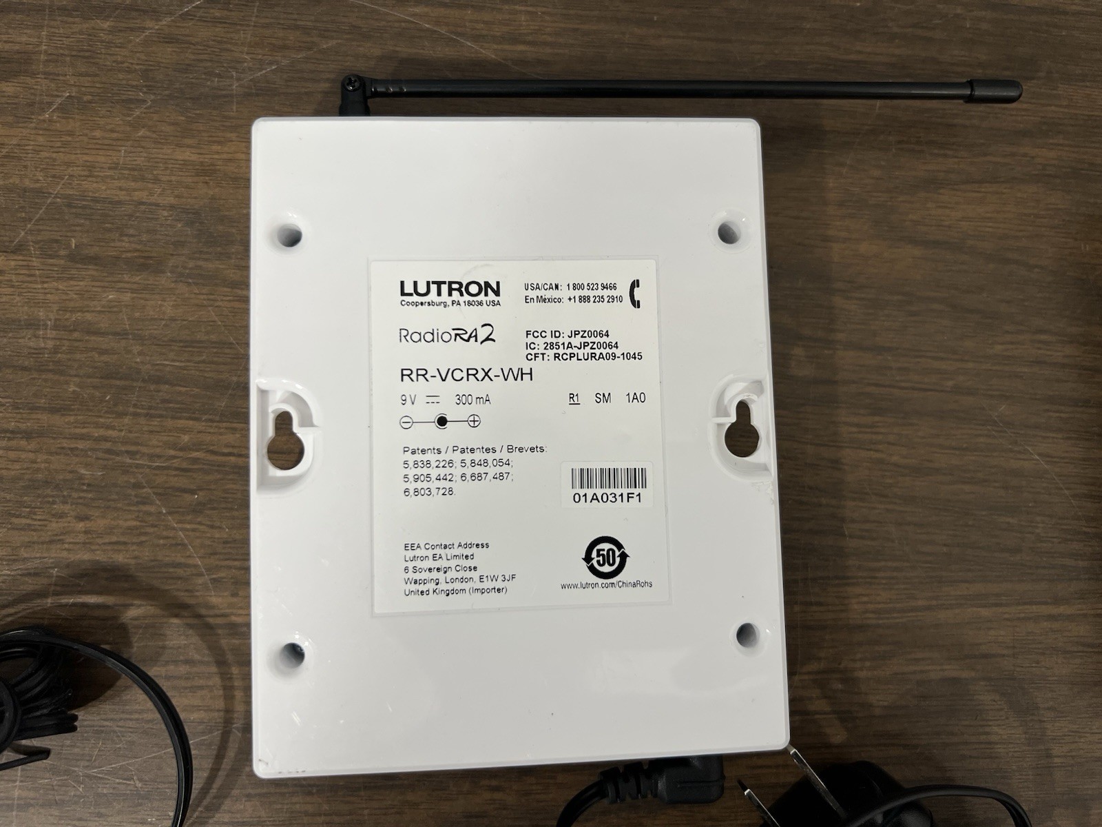 Lutron Visor Control Receiver – RadioRA2 | RR-VCRX-WH- ( PRICE FOR 1 UNIT )