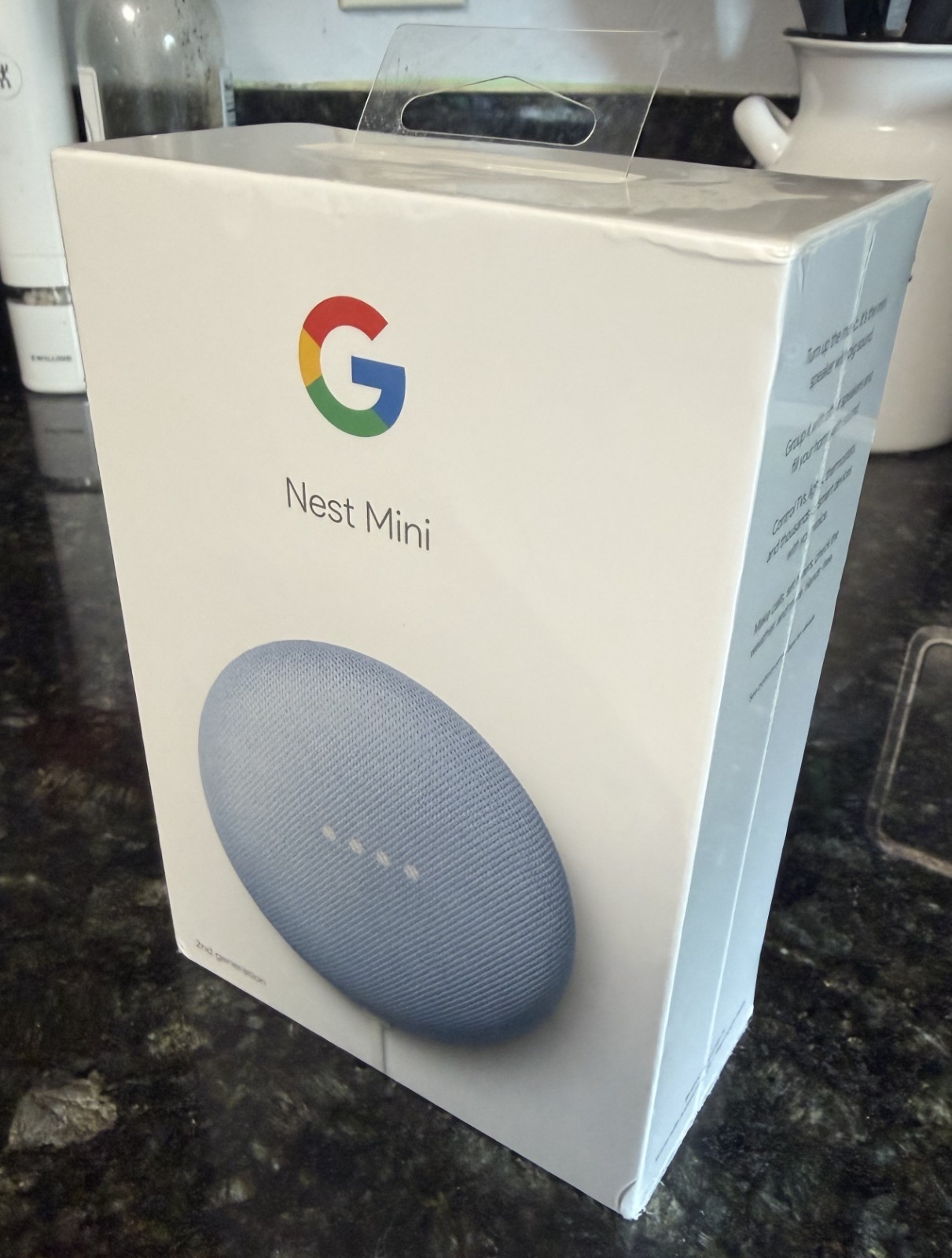 Google Nest Mini (2nd Generation) Smart Speaker Sky Blue – NEW SEALED