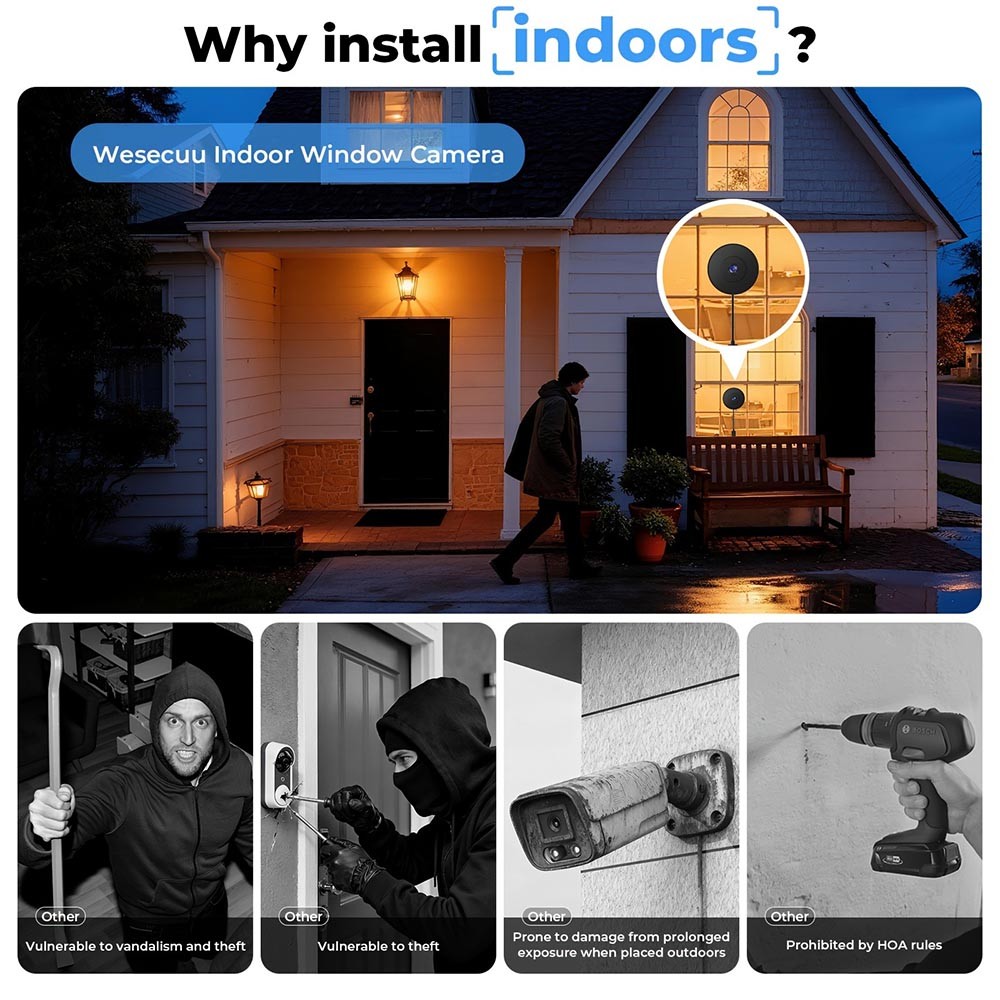 Crisp Smart Easy-To-Install Easy-To-Use Durable Sturdy Reliable 2K Window Camera