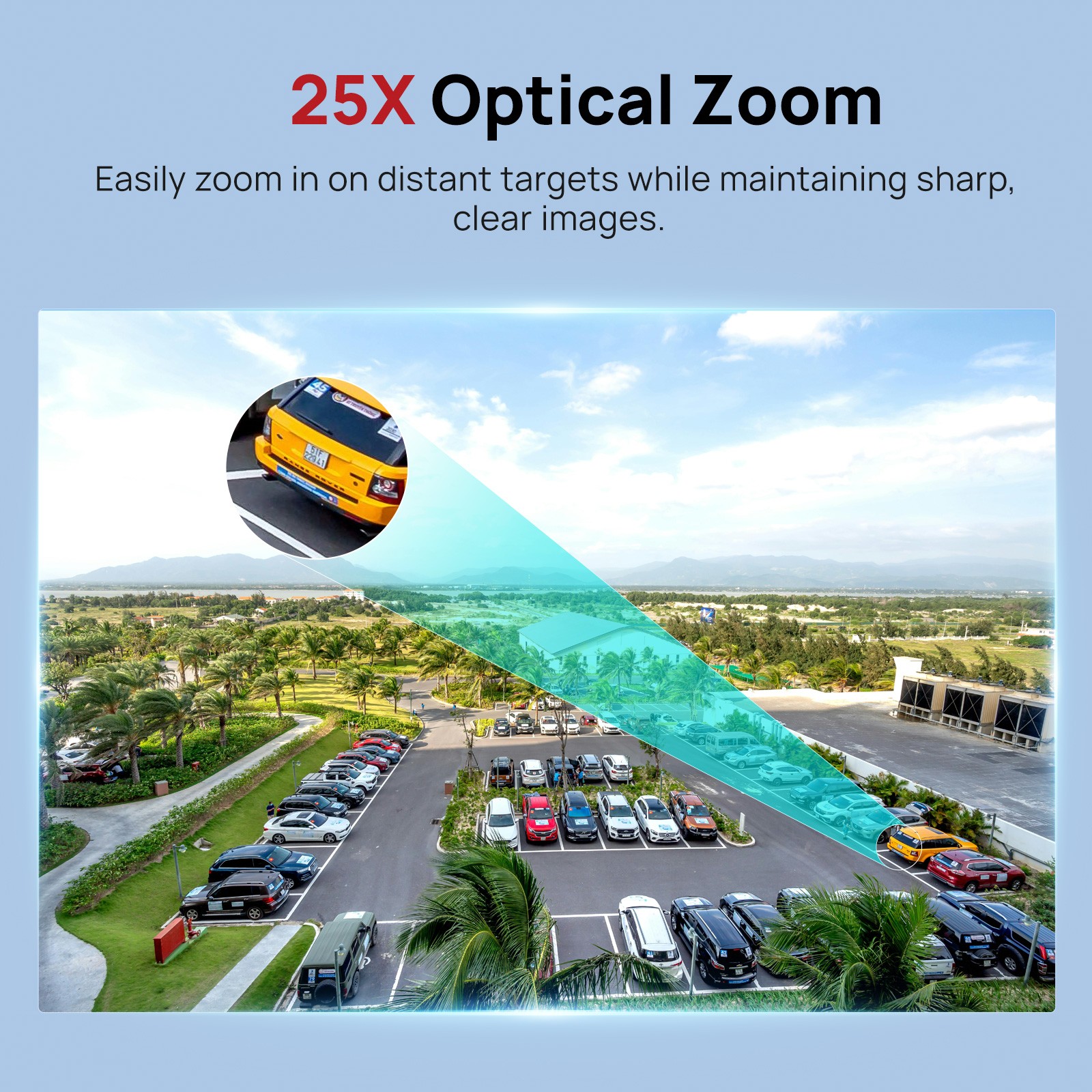 Vikylin 4K 8MP 25X PTZ 360 degree POE IP Camera Outdoor IR Audio Auto Tracking