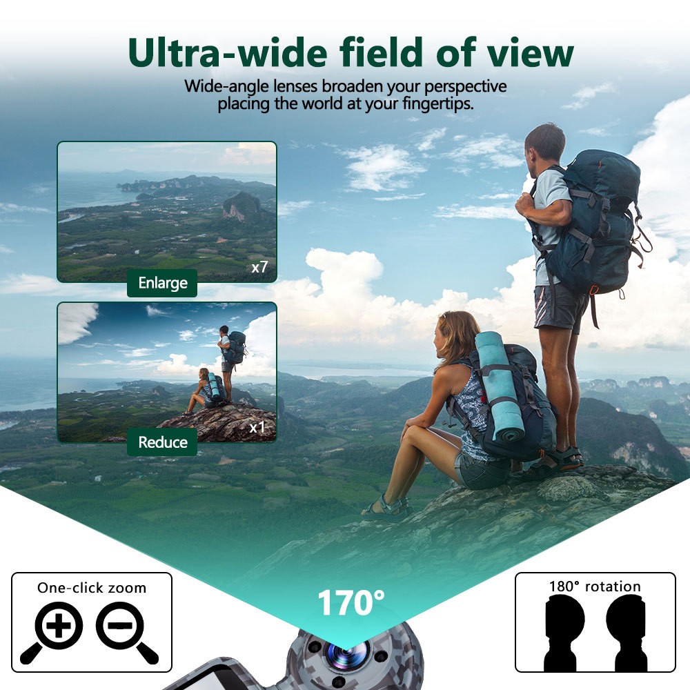 WIFI Body Camera HD 1080P Police Camcorder Night Vision for Outdoor