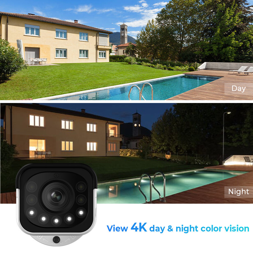 Reolink 2pcs 4K 8MP PoE IP Security Camera 5X Optical Zoom Outdoor RLC-811A