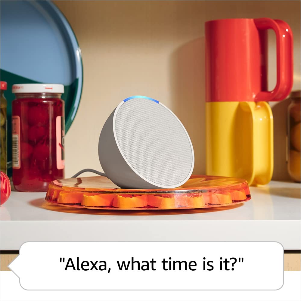 Amazon Echo Pop (newest model), Our smallest speaker, Charcoal