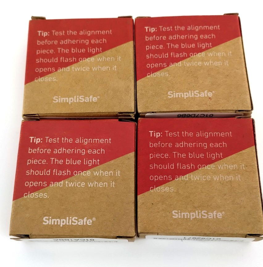 SimpliSafe ES3 (4-Pack) Entry Door Window Sensor White 3rd Generation Brand New