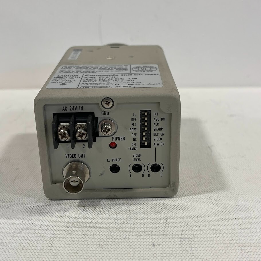 Used – Panasonic WV-CP414 CP-414 CCTV Color Camera 24V AC