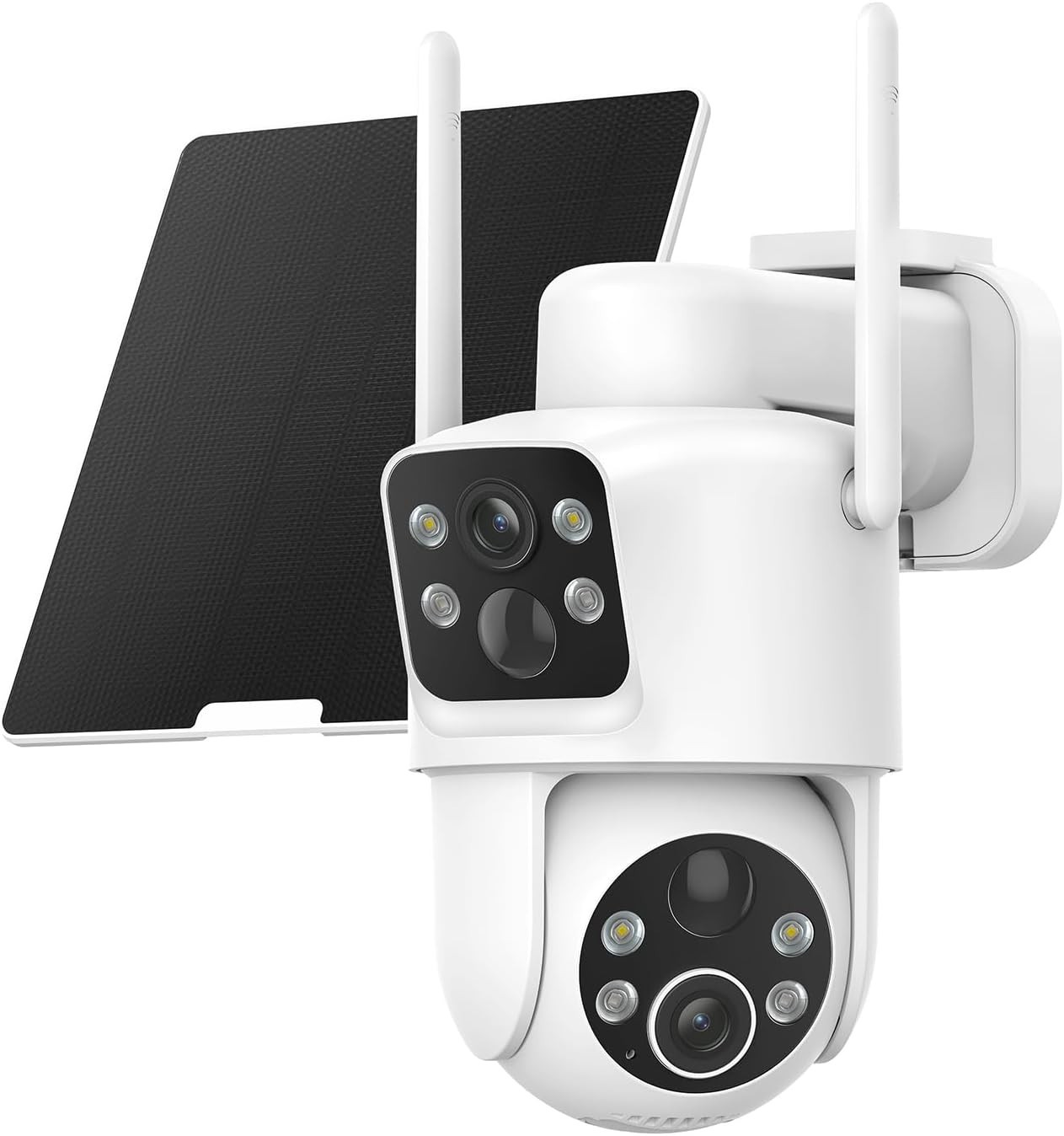 Easy-to-Install Solar Security Camera with 360° Pan/Tilt & Color Night Vision
