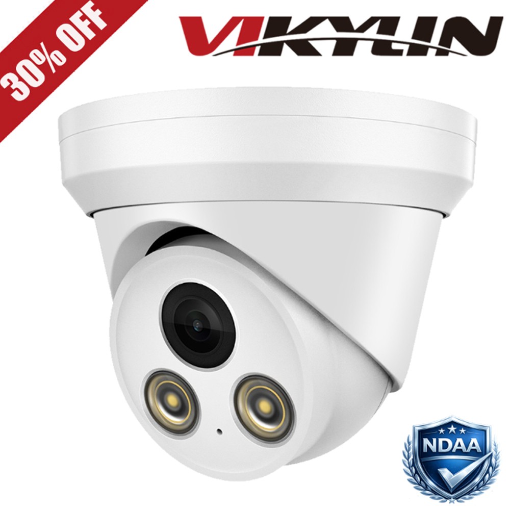 Vikylin 5MP POE IP Camera F1.0 Full Color Night Vision Human/Vehicle Detection