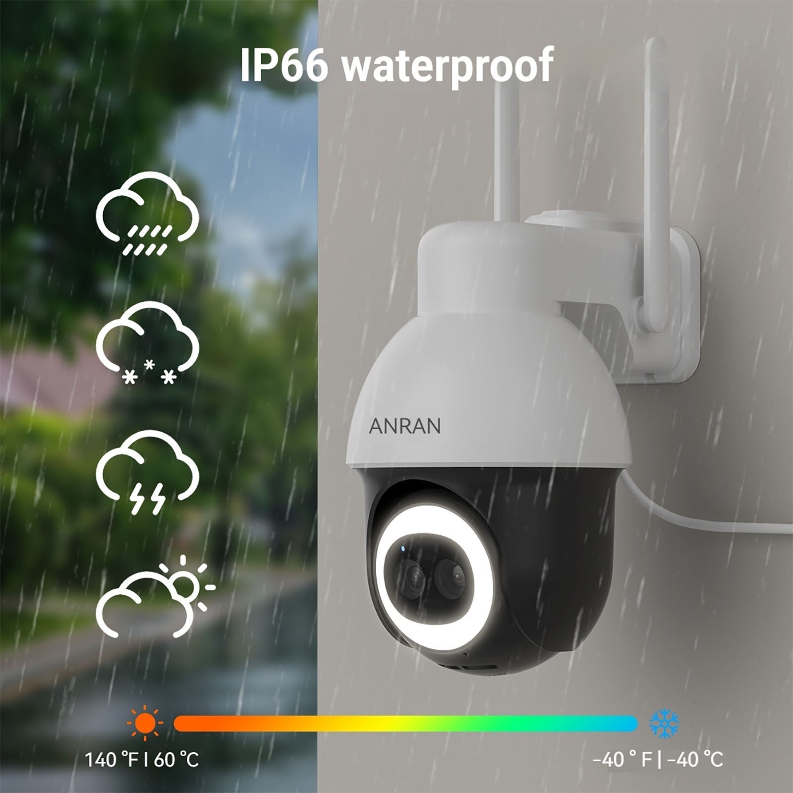 5MP Wireless Solar Powered Security Camera Outdoor WiFi PTZ Home 24/7 Recording