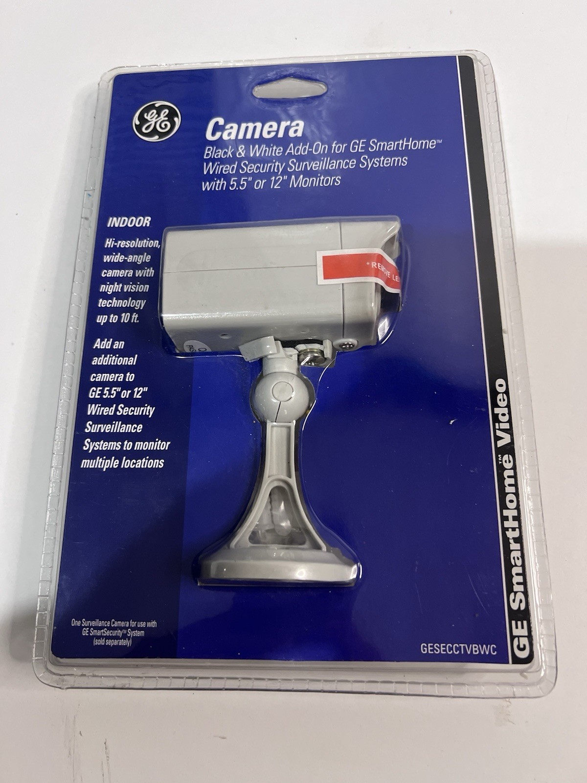 GE SmartHome Wired Security Camera – B&W Add-On – New (GESECTVBWC)