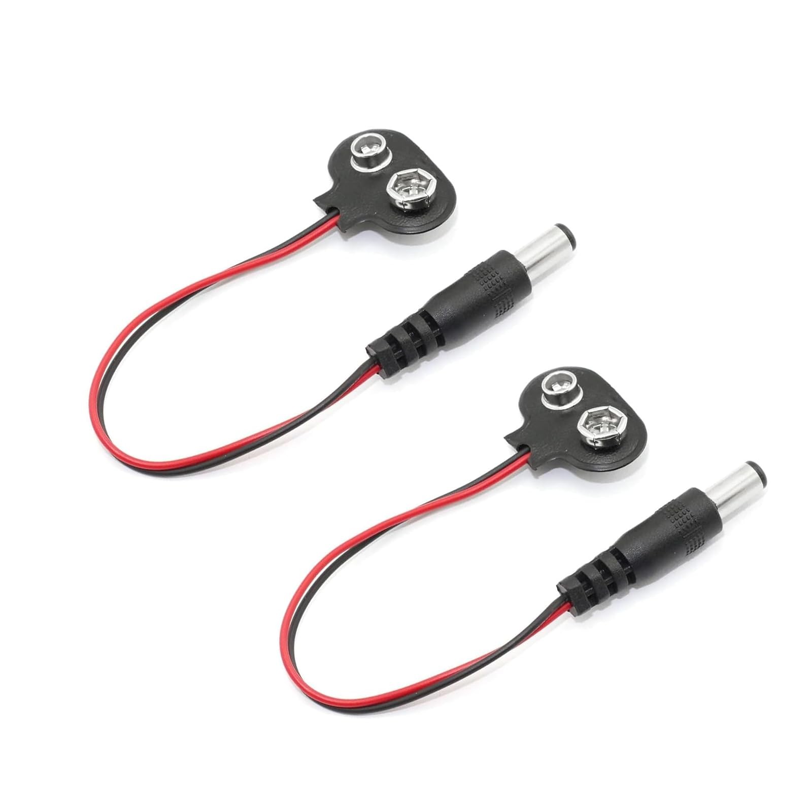 9V Battery Clip to DC 5.5×2.1mm Male Plug for Arduino