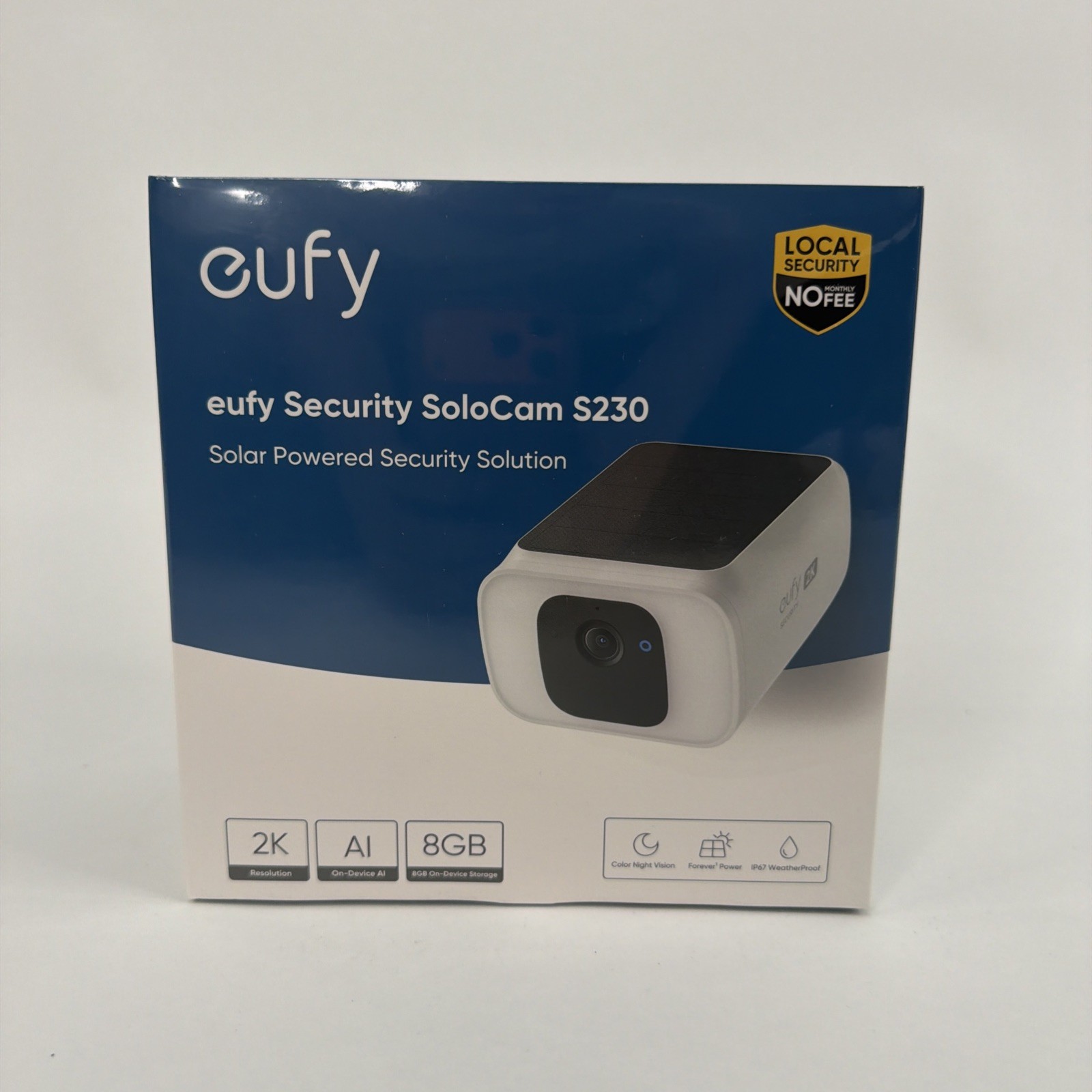 eufy security S230 SoloCam , Solar-Powered, Wireless Outdoor Camera (1pc) NIB