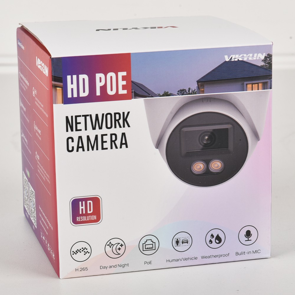 VIKYLIN IR30M MIC POE 8MP 4K Mini Surveillance Camera Onvif Outdoor/Indoor CCTV