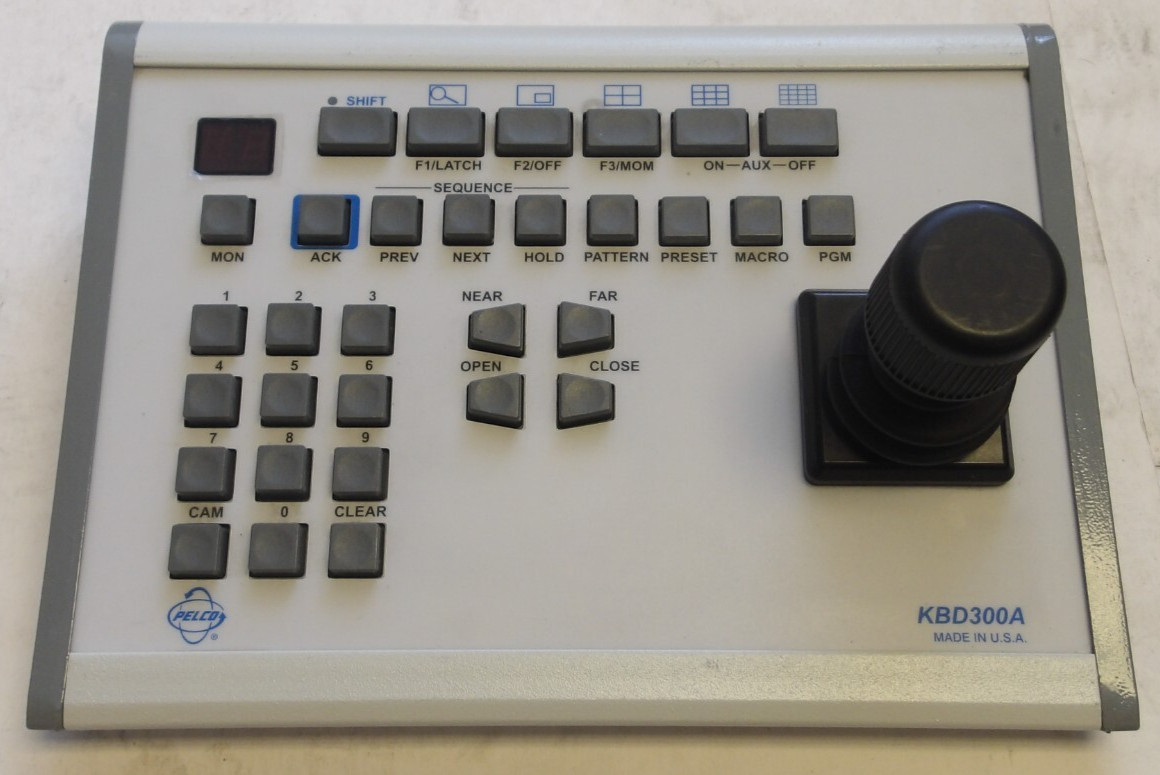 PELCO CAT NO: KBD300A KEYBOARD W JOYSTICK 12V 1.5W 50/60Hz UNIVERSAL