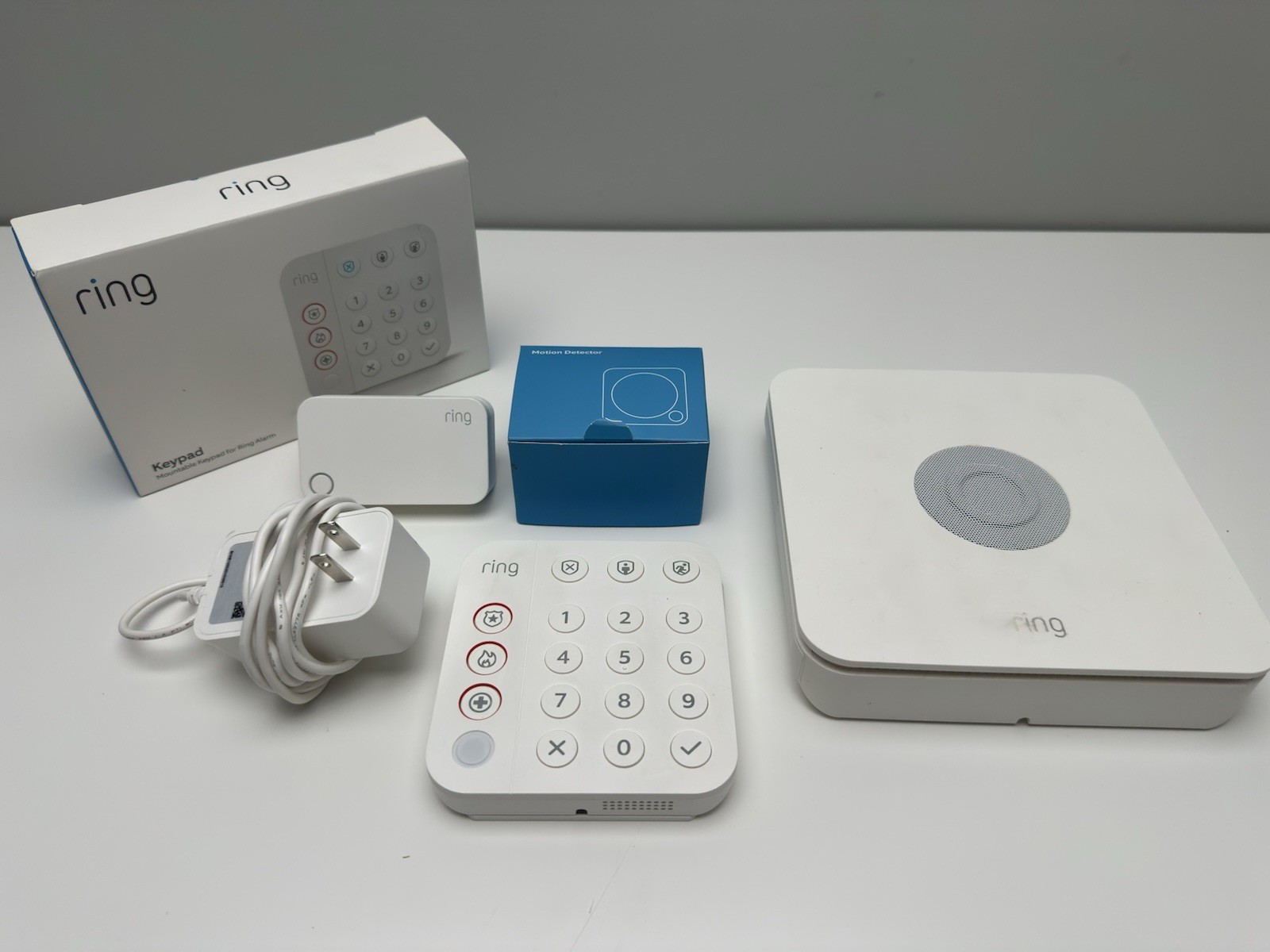 Ring Alarm 2nd Gen Home Security System Base, 2 Keypads, Motion Sensor, Extender