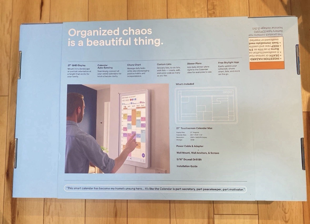 Brand New Skylight Calendar Max Shadow Box, Aluminum