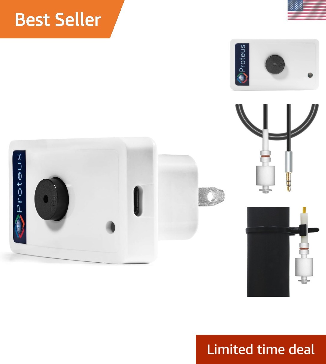 Wi-Fi Water Level / Sump Monitor Sensor with Buzzer, email/ Text Alerts – L5