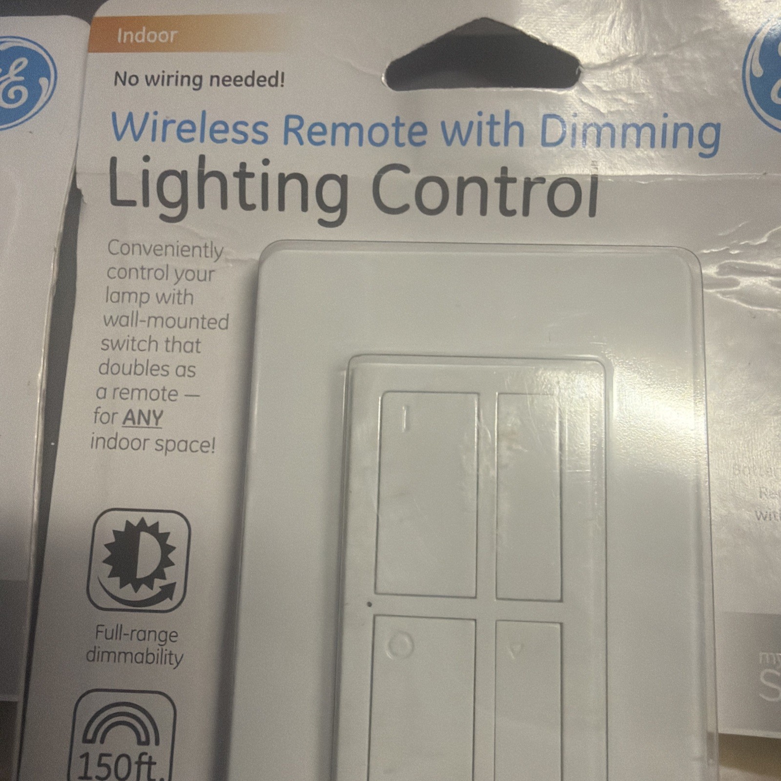GE Indoor Wireless Remote Lighting Control Sealed 3 Pack No Wiring Needed