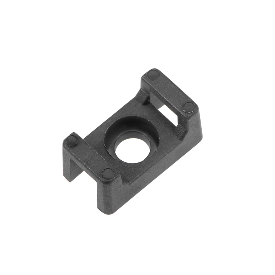 100 Pack Cable Tie Base Saddle Type Mount Wire Holder 13x7x6mm Black