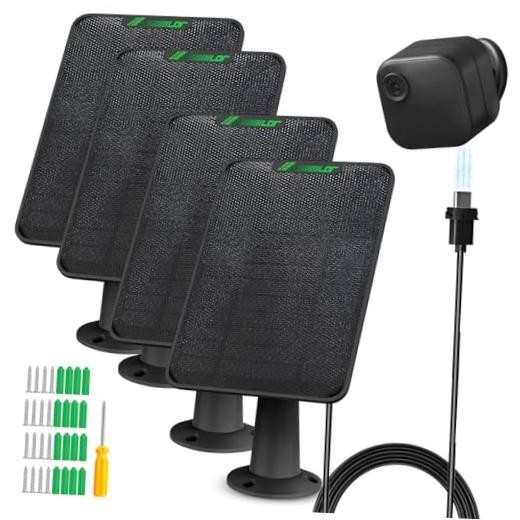 4 Pack 6W Solar Panel for Blink Outdoor 4（4th Gen Camera Solar Panel Charger