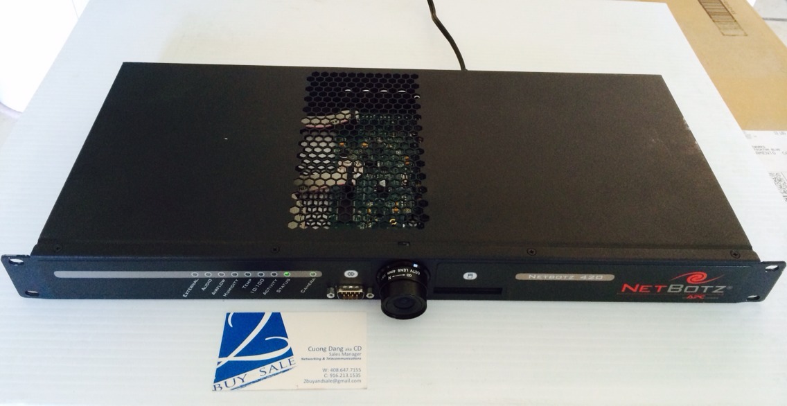 APC NetBotz 420 Rack Mount Appliance Monitoring w/ Camera NBRK0420 Neowave & AC
