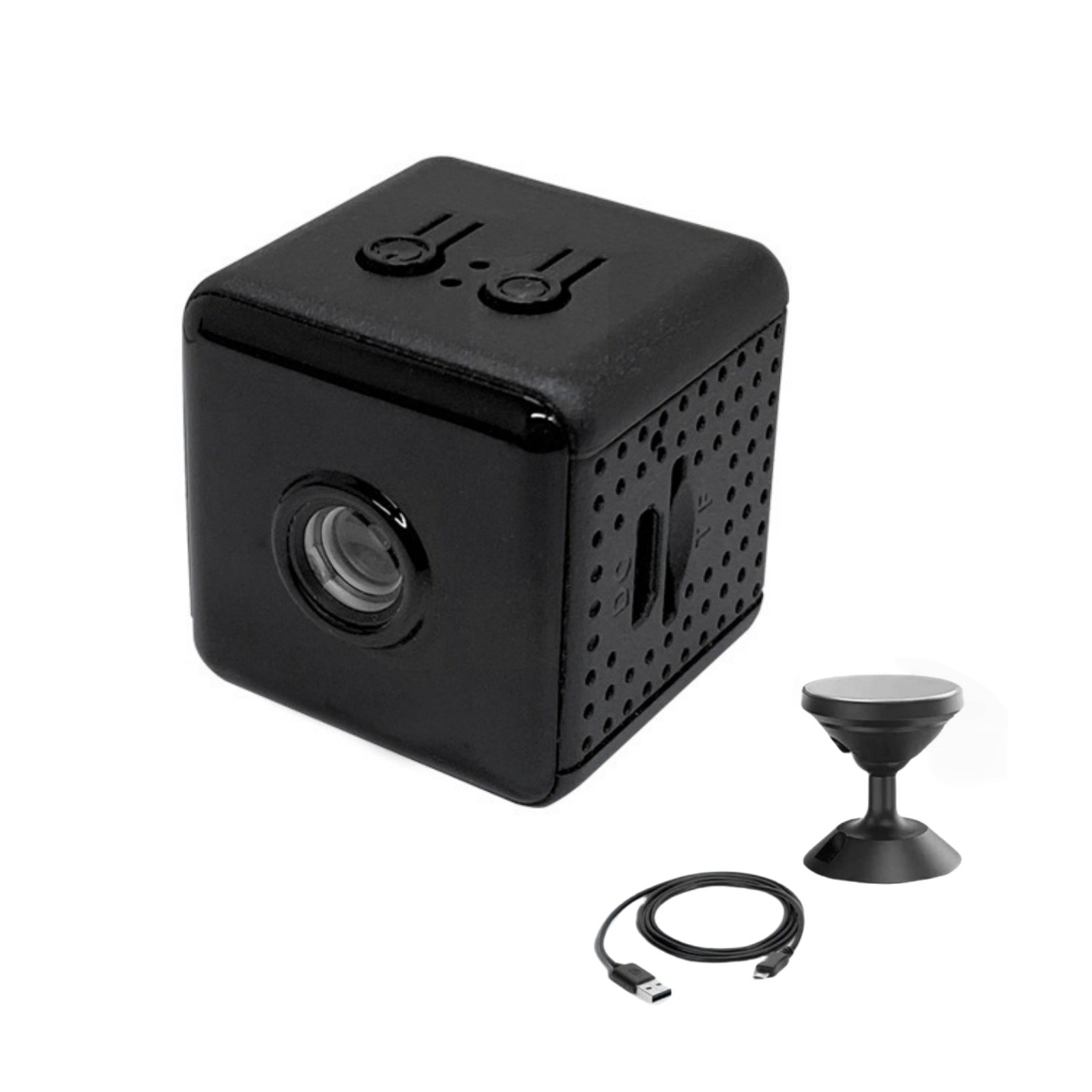 WiFi Mini Camera w/Ceiling Mount 2.4GHz iOS Android Motion Alert Night Vision