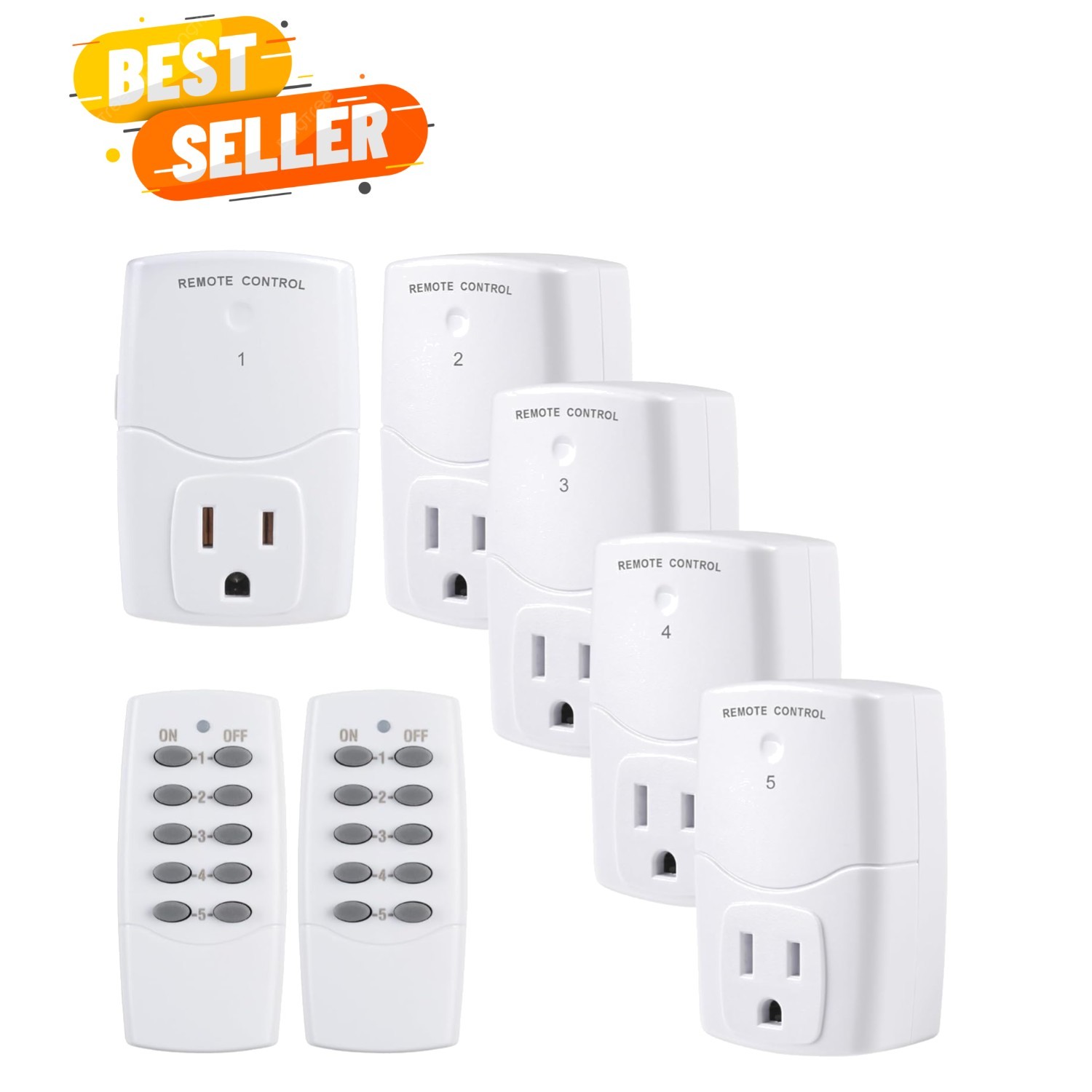 Mini Wireless Remote Control Outlet Switch Power Plug in for Household Applia…