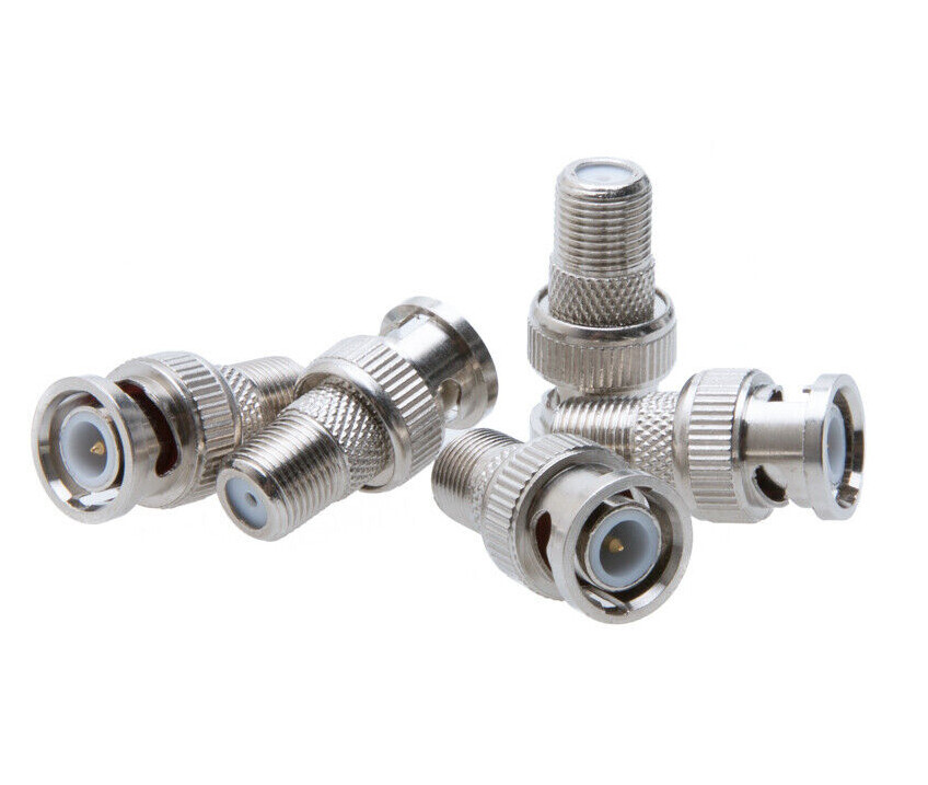 BNC Male to F-Type Female Coaxial Cable Adapter Converter Connector Multi LOT