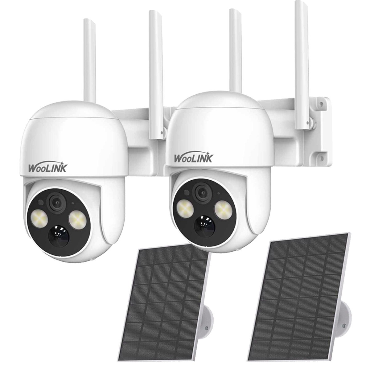 2/4PK Solar Camera Outdoor Wireless Solar Security Camera System 4MP WiFi iP Cam