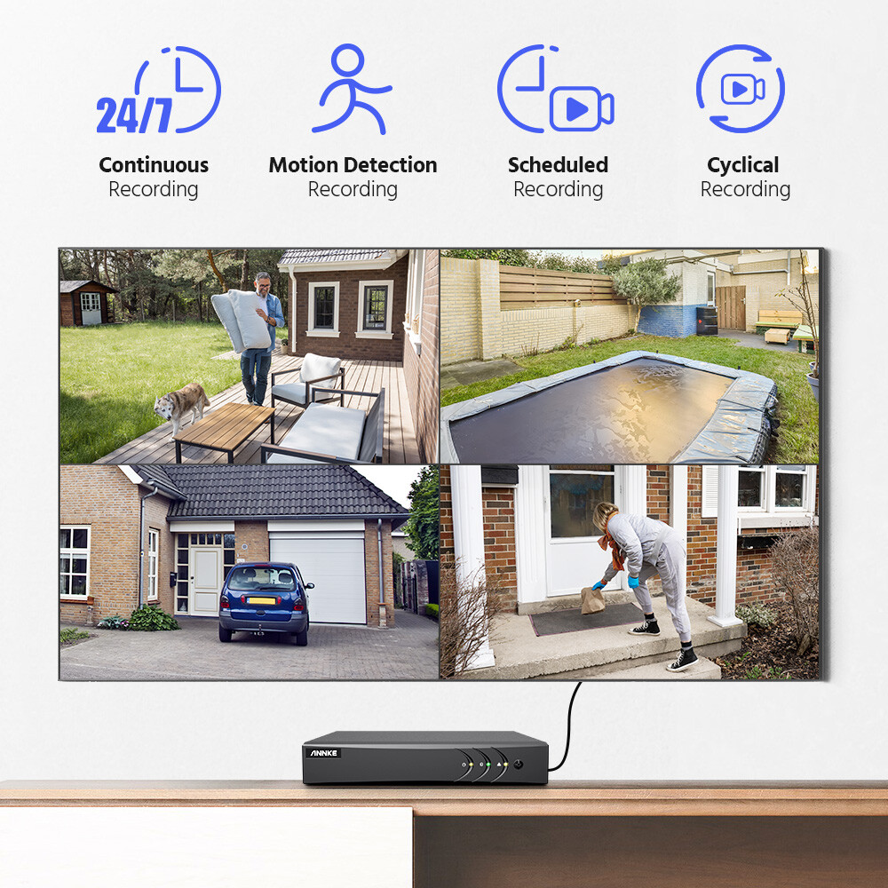 ANNKE 5IN1 16CH 5MP Lite CCTV DVR Video Recorder H.265+ for Home Security System