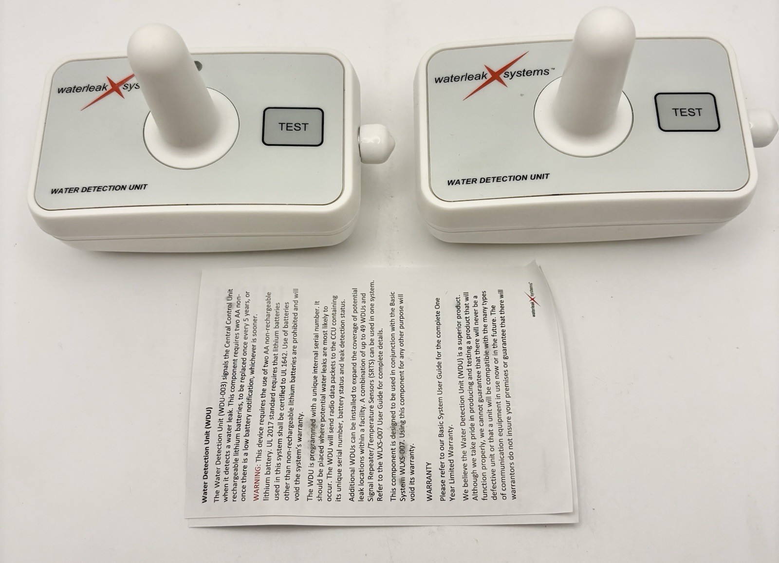 Water Leak Sensor Detector Flood Alarm for Basement RV Moisture 120Db