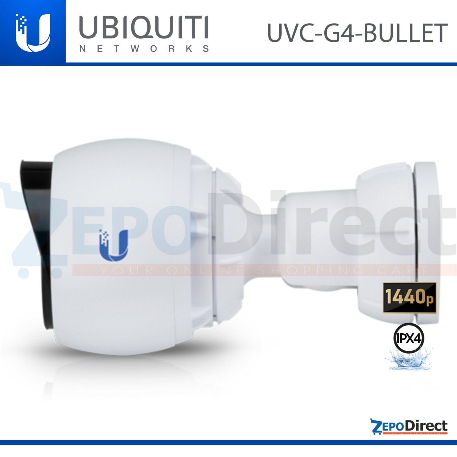 Ubiquiti UniFi Protect G4 Indoor Oudoor Security Camera UVC-G4-Bullet