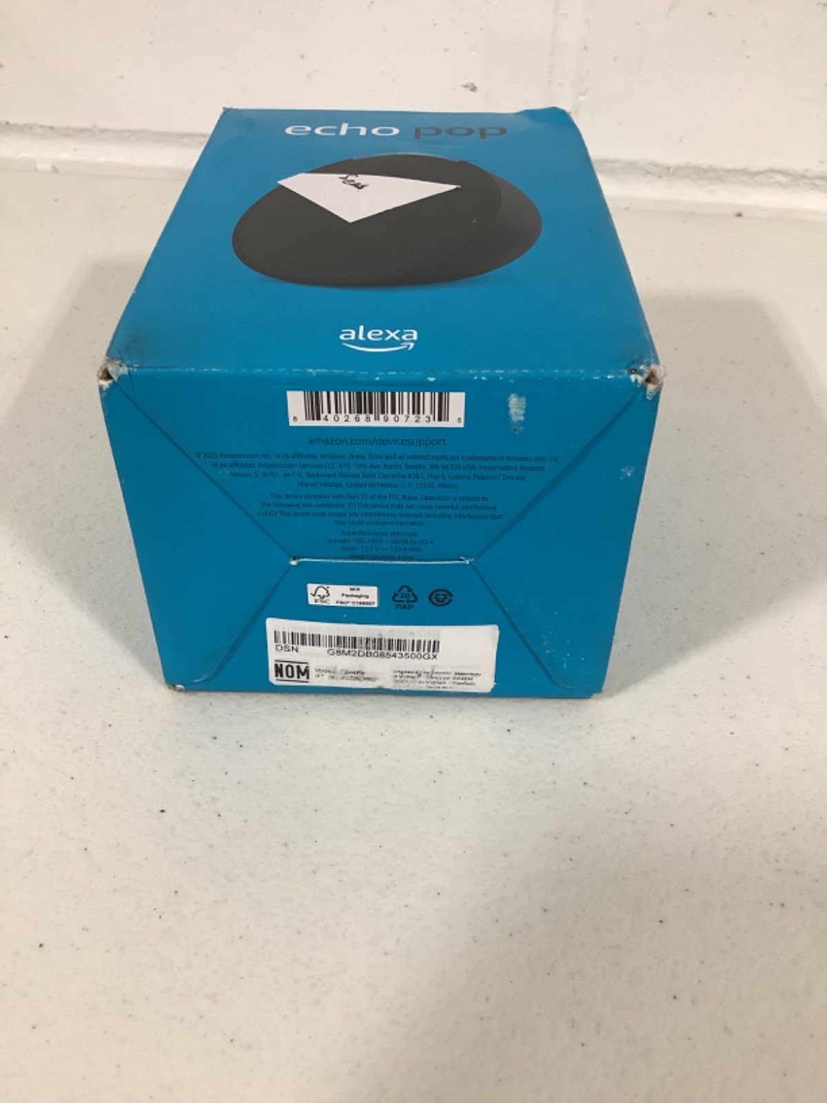 Amazon Echo Pop 1st Gen Alexa Smart speaker- Charcoal