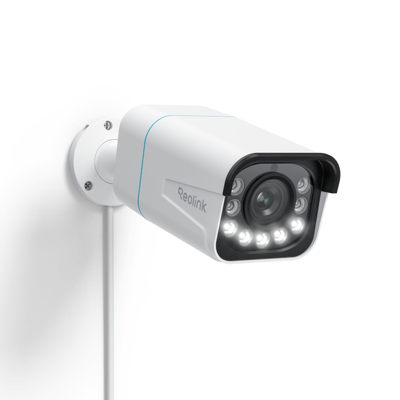 4K PoE IP Security Camera – 123° FoV, 5X Zoom, Color Night Vision, Smart Detecti