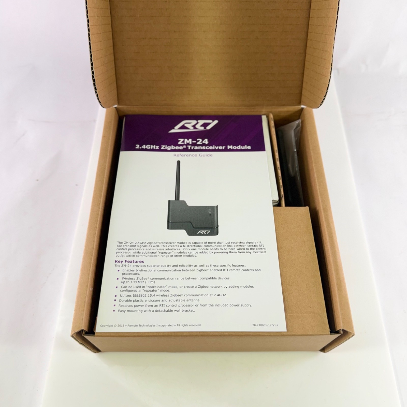 RTI ZM-24 Zigbee 2.4GHz Transceiver Module 10-210178-20 New Open Box