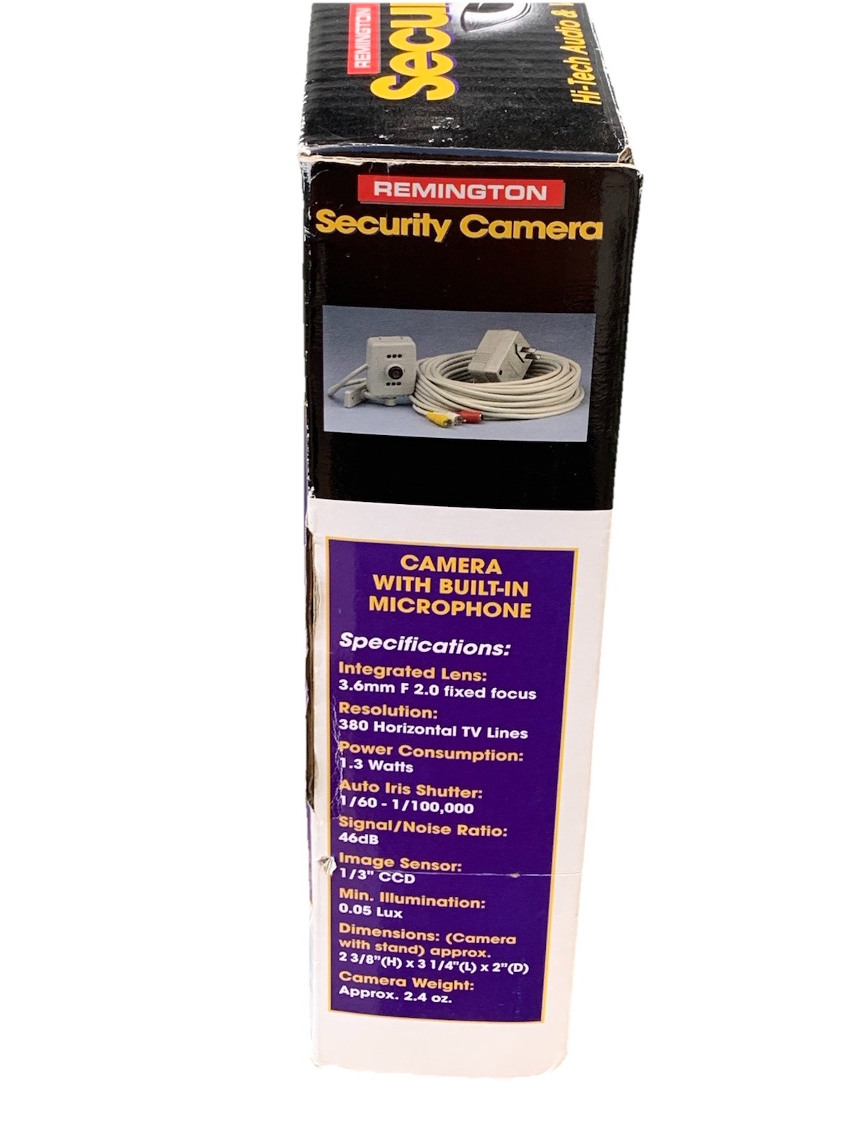 Vintage Remington Security Camera Hi Tech Audio And Video Model 00807